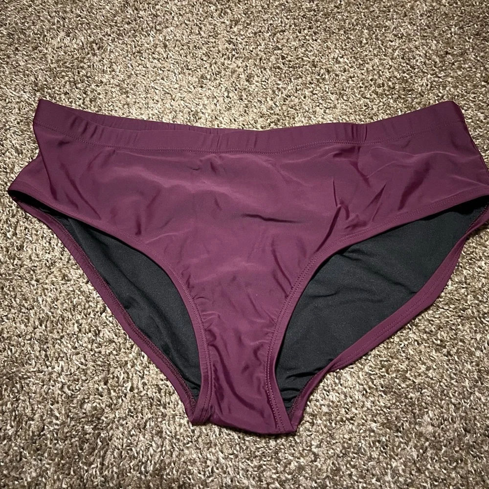 NWT Plum Flowy Tankini Swimsuit Set - Picture 4 of 5